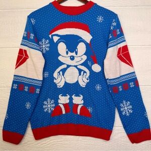 Sonic the Hedgehog Holiday Sweater XS | Numskull SEGA Christmas Gamer Knit